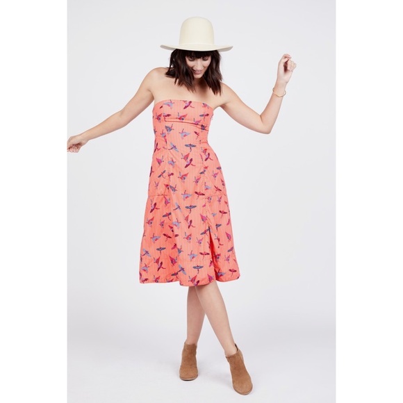 Free People Sunshine Of Your Love Cotton Midi Dress NWT - Picture 2 of 12